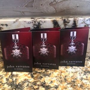 Set of 3 John Varvatos XX Intense Men’s 1.8ml Sample Vial Spray Card Bundle